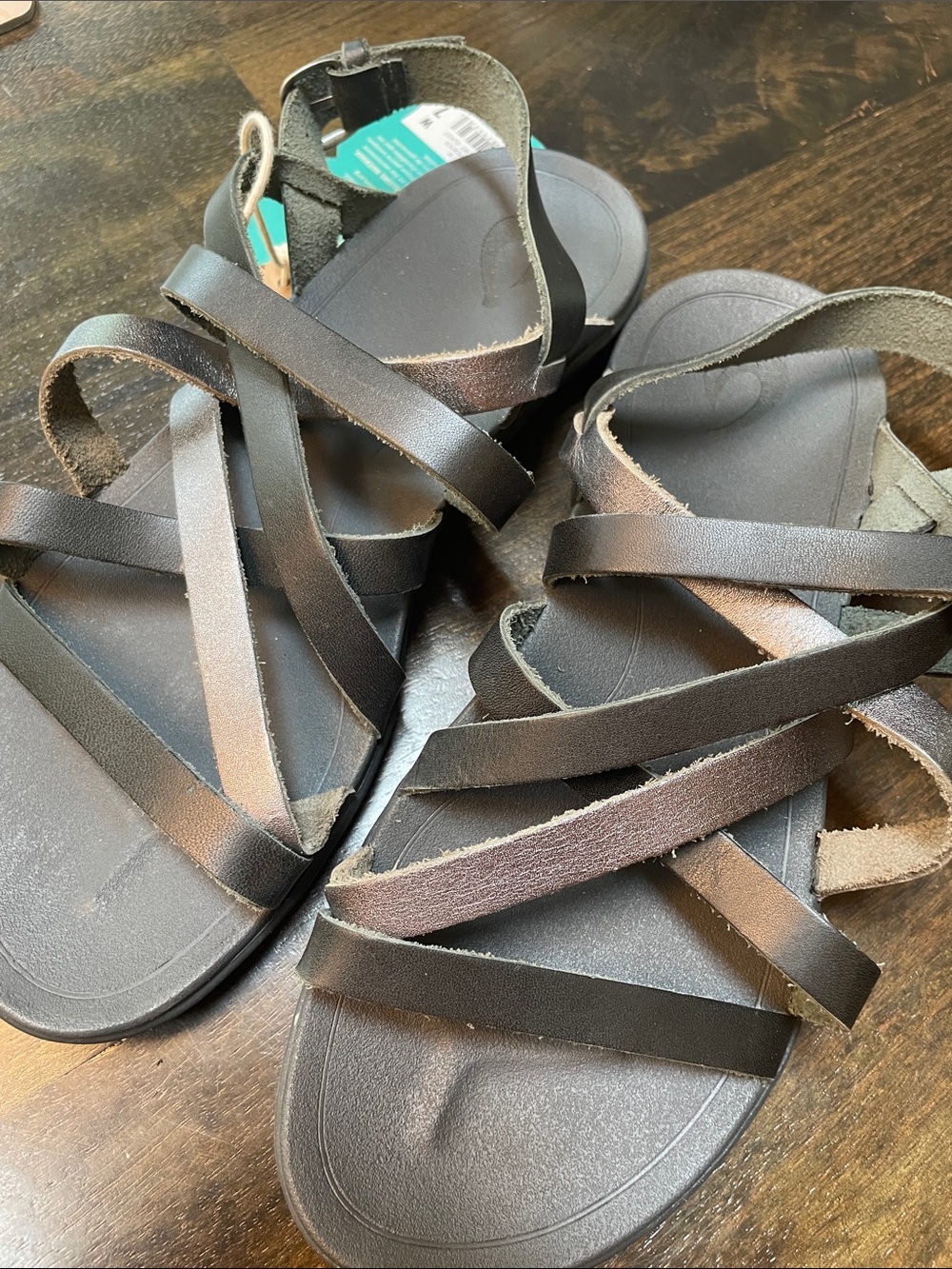 Olukai Awe Awe leather sandals - Picture 2 of 6
